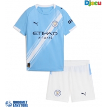 Manchester City Domaci Dres za djecu 2025-26 Kratak Rukav (+ Kratke hlače)